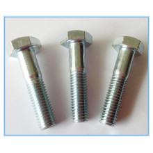 Plain Stainless Steel Part Threaded Hex Bolt